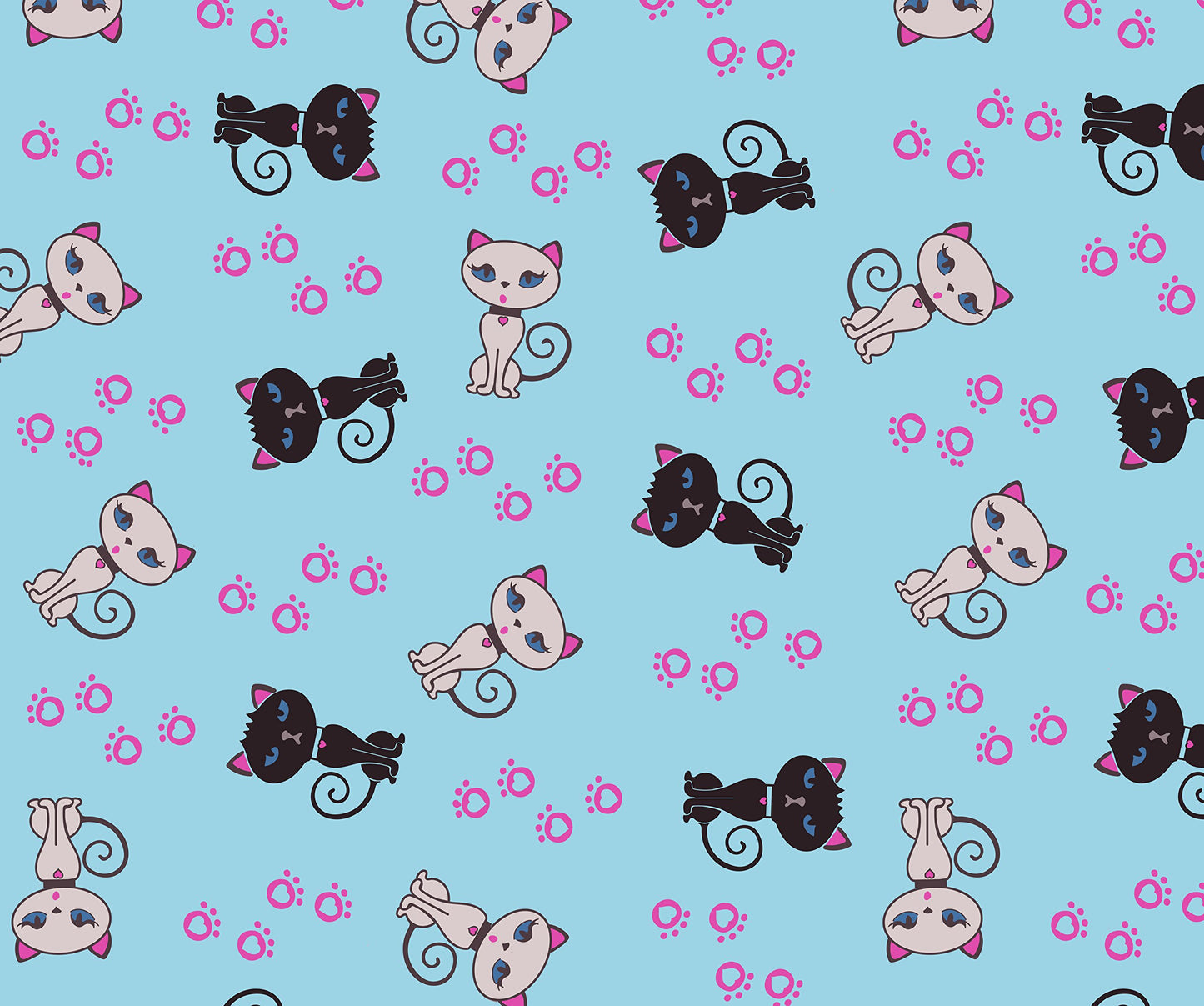 Premium Microfiber Cleaning Cloth Cute Blue Cats For Glasses Spectacles Cameras Lenses Phones Microfibre