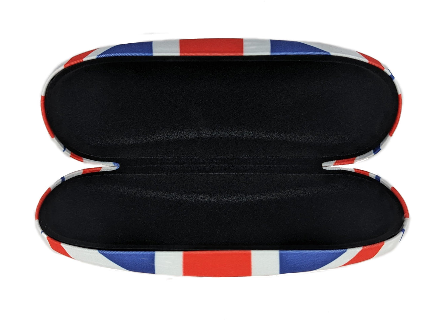 GoBasic Union Jack British Flag Unisex Red White Blue Spectacle Reading Glasses Medium Hard Case and Lens Cleaning Cloth Bundle