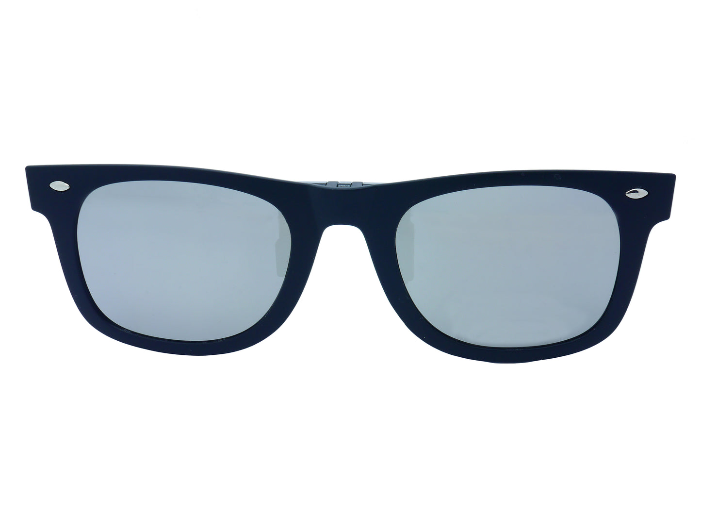 Go Optical Retro Wave Farer Style Polarised Clip On Flip Up Sunglasses