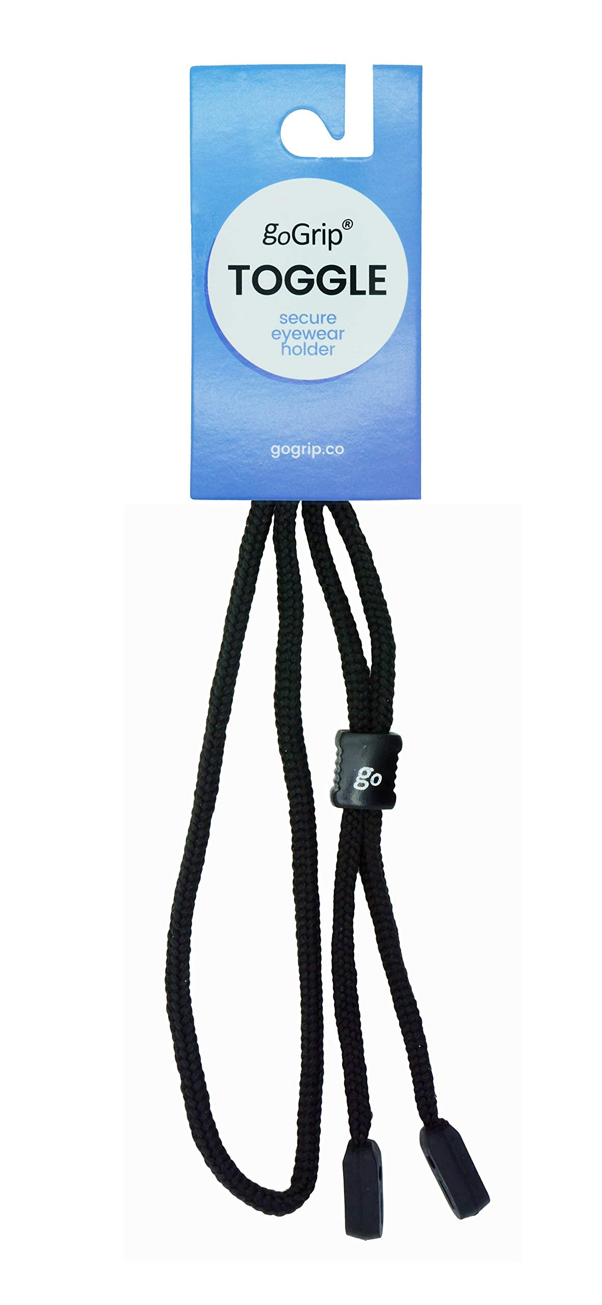 GoGrip Glasses Cord With Adjustable Toggle, Sports Eyewear Retainer & Sunglasses Lanyard
