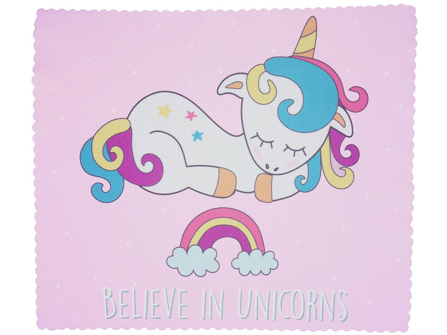 Super Cute Rainbow Unicorn Ultrafine Microfibre Spectacle Wipe Glass Phone Screen Tablet Lens Cleaning Cloths 18cm x 15cm