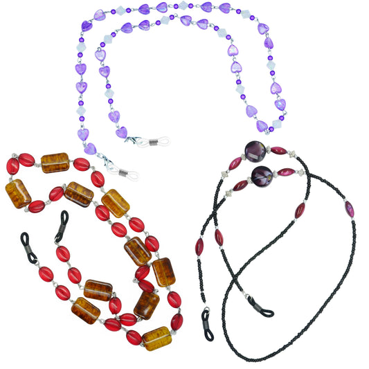 Go Optical Pretty Beaded Spectacle Cord Selection For Glasses Sunglasses Reading Specs & Eyewear