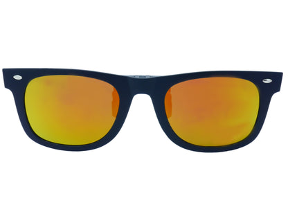 Go Optical Retro Wave Farer Style Polarised Clip On Flip Up Sunglasses