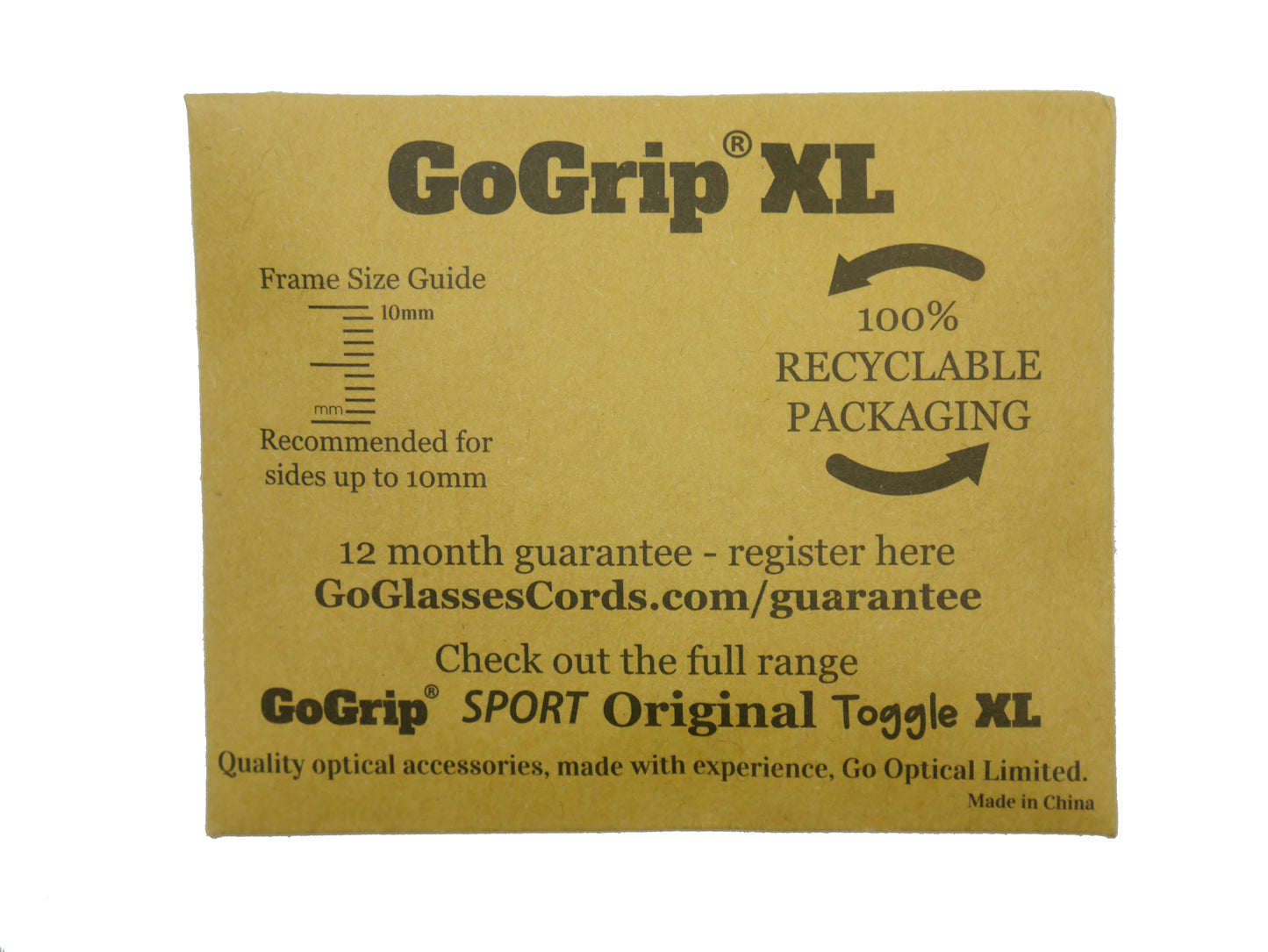 GoGrip XL - Extra Wide & Strong Glasses Cords For Thicker Spectacle Frames