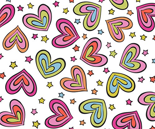Rainbow Hearts Cloth Microfibre Cleaning Cloth