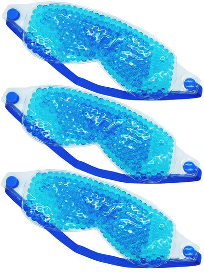 Go Opticians 2in1 Hydrogel Eye Mask Bead Hot Compress Cold Pack Therapy for Relaxation Stress Relief, Puffy Eyes, Tiredness, Blepharitis, Dry Eye, Headache & More