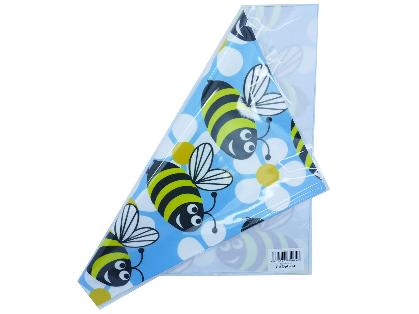 XL Go Optical Glasses Cleaning Microfiber Cloth 22 x 22cm Bee Extra Large Microfibre Cleaner, 1 pc