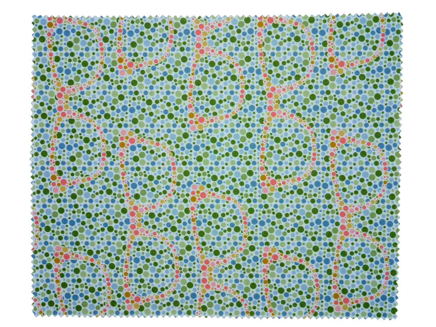 Colour Blindness Test Microfiber Glasses Cleaning Cloth