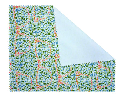 Colour Blindness Test Microfiber Glasses Cleaning Cloth